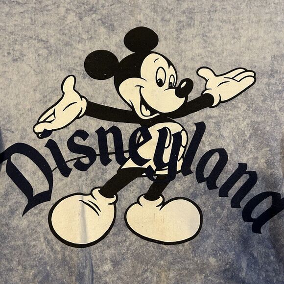 Vintage Disneyland Mickey Mouse Acid Washed Sweatshirt One Size Made In USA RARE - Picture 3 of 8